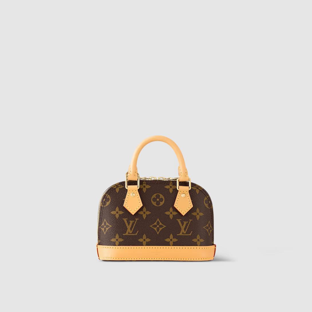 Túi Louis Vuitton Nano Alma Monogram Nữ Nâu